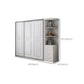 Rubberwood Wardrobe Cabinet with Shelves Modern Wardrobe Closet