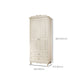White Rubberwood Wardrobe Armoire Modern Wardrobe Closet with Legs