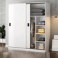 Contemporary Wardrobe Closet with Garment Rod Wooden Wardrobe Cabinet