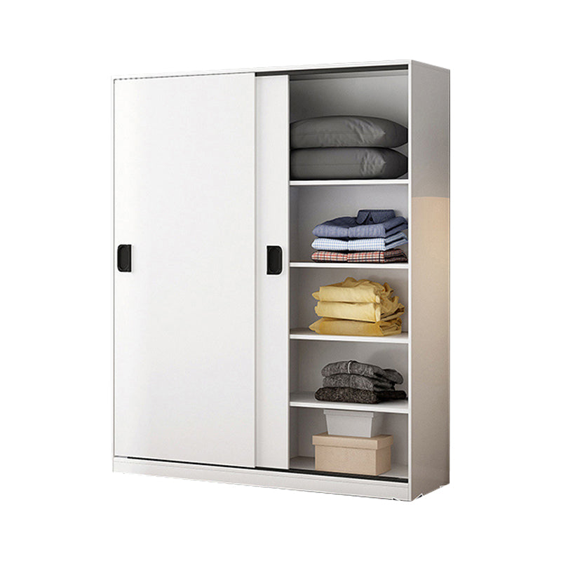 Contemporary Wardrobe Closet with Garment Rod Wooden Wardrobe Cabinet