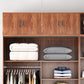 Contemporary Wardrobe Closet with Garment Rod Wooden Wardrobe Cabinet