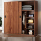 Contemporary Wardrobe Closet with Garment Rod Wooden Wardrobe Cabinet