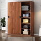 Contemporary Wardrobe Closet with Garment Rod Wooden Wardrobe Cabinet