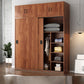 Contemporary Wardrobe Closet with Garment Rod Wooden Wardrobe Cabinet
