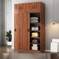 Contemporary Wardrobe Closet with Garment Rod Wooden Wardrobe Cabinet