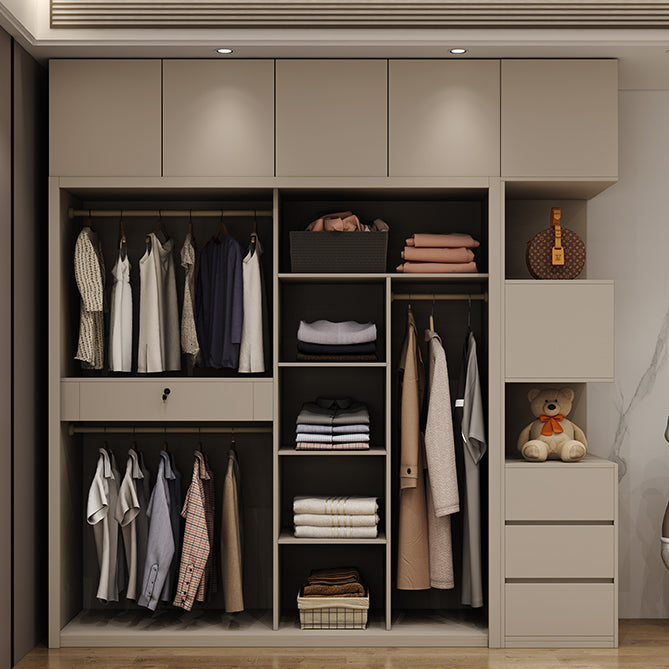 Armadio in vetro e legno armadio armadio scorrevole armadio senza luce