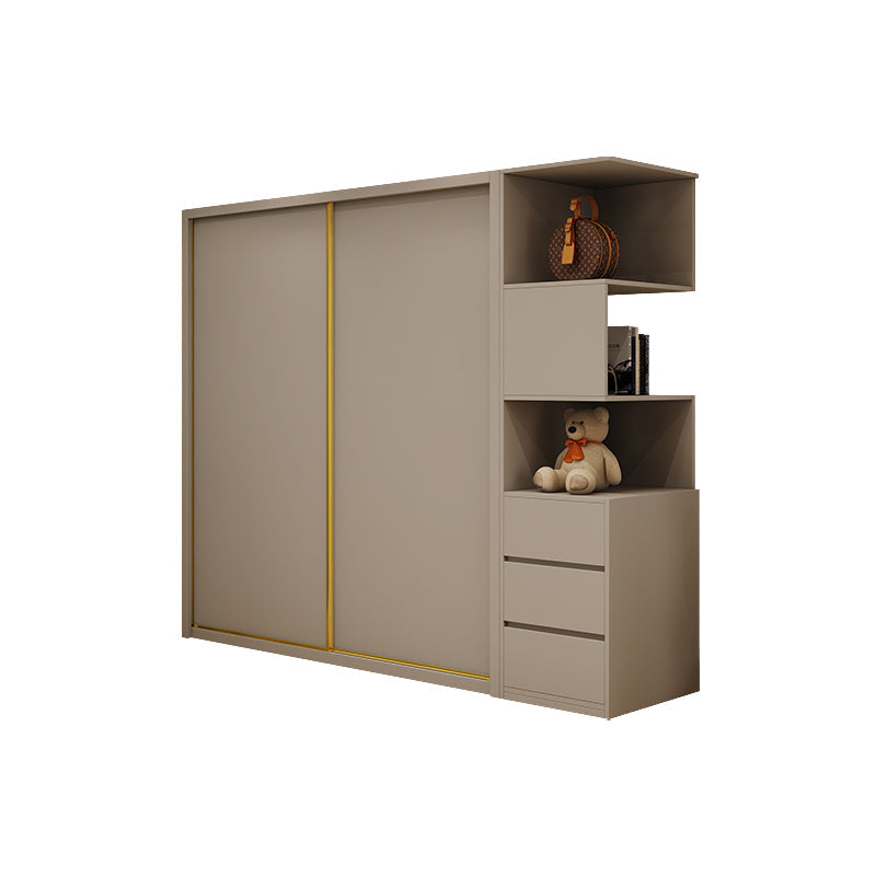 Contemporary Wardrobe Armoire Engineered Wood Wardrobe Cabinet