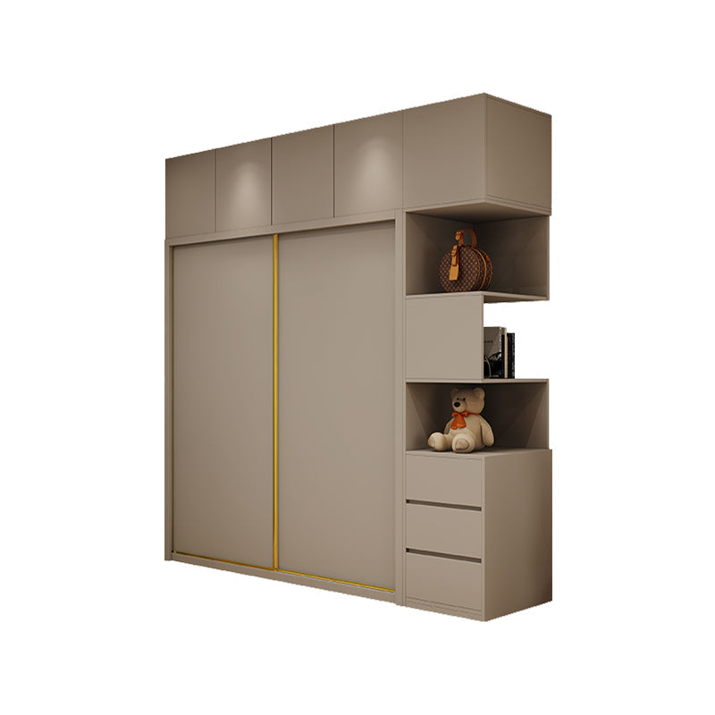 Contemporary Wardrobe Armoire Engineered Wood Wardrobe Cabinet