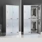 Modern Chrome Storage Cabinet for Bathroom Metal Cabinet with Hinged Doors 4 Clearhalo 'Armoires & Wardrobes' 'armoires_wardrobes' 'Bedroom Furniture' 'furn' 'furn_armoires_wardrobes' 'Furniture' 6723018