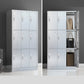 Modern Chrome Storage Cabinet for Bathroom Metal Cabinet with Hinged Doors 9 Clearhalo 'Armoires & Wardrobes' 'armoires_wardrobes' 'Bedroom Furniture' 'furn' 'furn_armoires_wardrobes' 'Furniture' 6723024