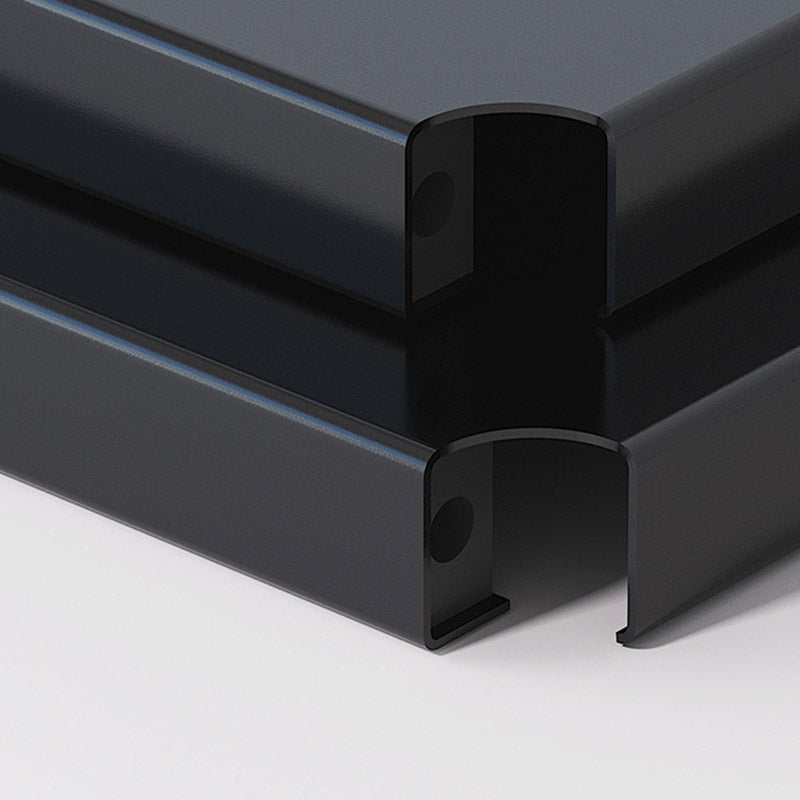 モダンなダイニングルーム準備テーブルロッキングホイール付きブラックキッチントロリー