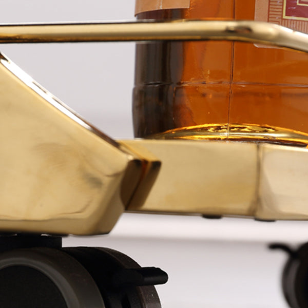 Modern Metal Prep Table with Wine Rack Home Dining Prep Table