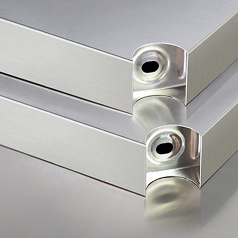 Mesa de preparación de acero inoxidable Carreto de cocina Carreting en plata