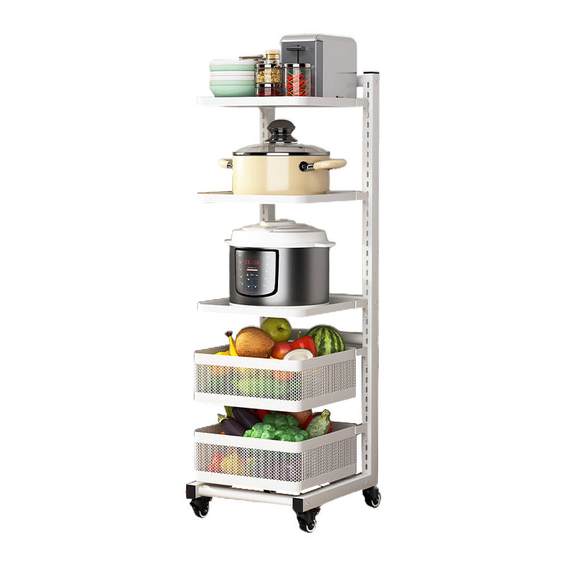 Metal de estantes abiertos Mesa de preparación comedor de comedor