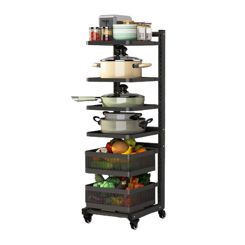 Metal de estantes abiertos Mesa de preparación comedor de comedor