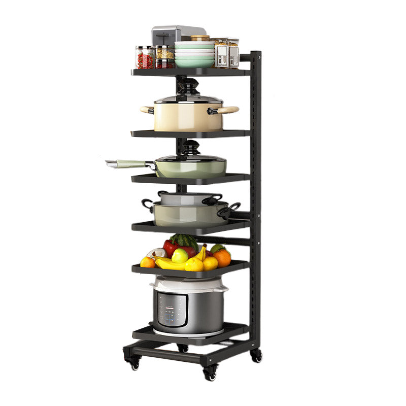 Metal de estantes abiertos Mesa de preparación comedor de comedor