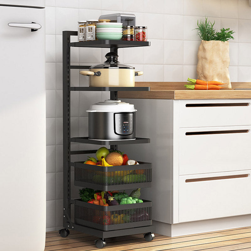 Metal de estantes abiertos Mesa de preparación comedor de comedor