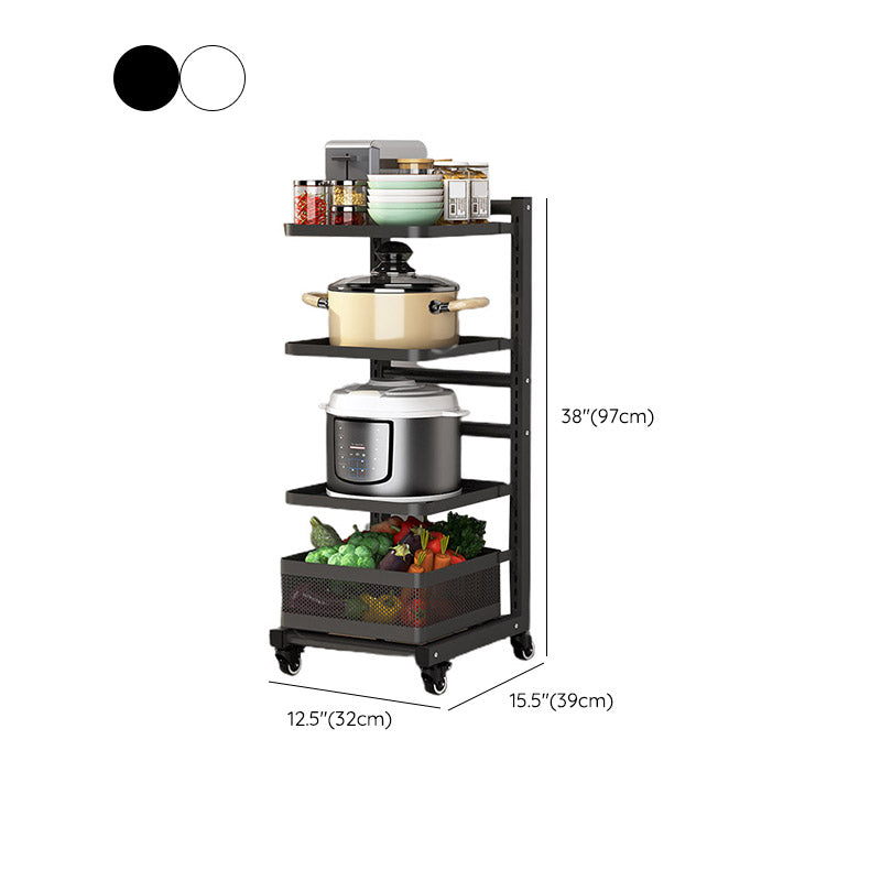 Metal de estantes abiertos Mesa de preparación comedor de comedor