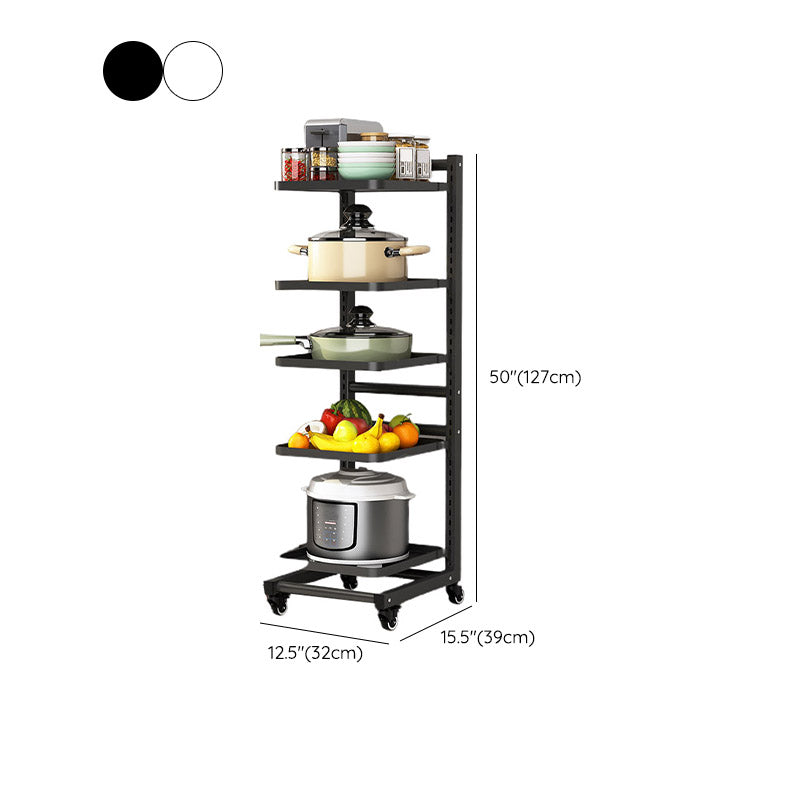 Metal de estantes abiertos Mesa de preparación comedor de comedor
