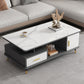 Slate Coffee Table Rectangle Glam Cocktail Table with 4 Legs Clearhalo 'Coffee & Accent Tables' 'Coffee Tables' 'coffee_tables' 'furn' 'furn_coffee_tables' 'Furniture' 'Living Room Furniture' 6725492