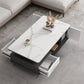 Slate Coffee Table Rectangle Glam Cocktail Table with 4 Legs Clearhalo 'Coffee & Accent Tables' 'Coffee Tables' 'coffee_tables' 'furn' 'furn_coffee_tables' 'Furniture' 'Living Room Furniture' 6725497