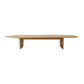 Solid Wood Coffee Table Free-Form Modern Cocktail Table with 2 Legs Natural Clearhalo 'Coffee & Accent Tables' 'Coffee Tables' 'coffee_tables' 'furn' 'furn_coffee_tables' 'Furniture' 'Living Room Furniture' 6725516