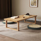 Sled Natural Coffee Table Set Rectangle Solid Wood Coffee Table Clearhalo 'Coffee & Accent Tables' 'Coffee Tables' 'coffee_tables' 'furn' 'furn_coffee_tables' 'Furniture' 'Living Room Furniture' 6725523