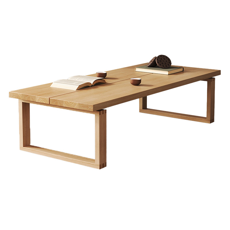 Sled Natural Coffee Table Set Rectangle Solid Wood Coffee Table Clearhalo 'Coffee & Accent Tables' 'Coffee Tables' 'coffee_tables' 'furn' 'furn_coffee_tables' 'Furniture' 'Living Room Furniture' 6725525