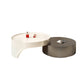 Set tavolino moderno Tavolino rotondo in legno con 2 cassetti