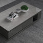 Modern Rectangle Coffee Table Set Espresso Wood Coffee Table with Drawers