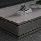 Modern Rectangle Coffee Table Set Espresso Wood Coffee Table with Drawers
