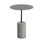 No Distressing End Table Set Modern Round Pedestal Concrete End Table