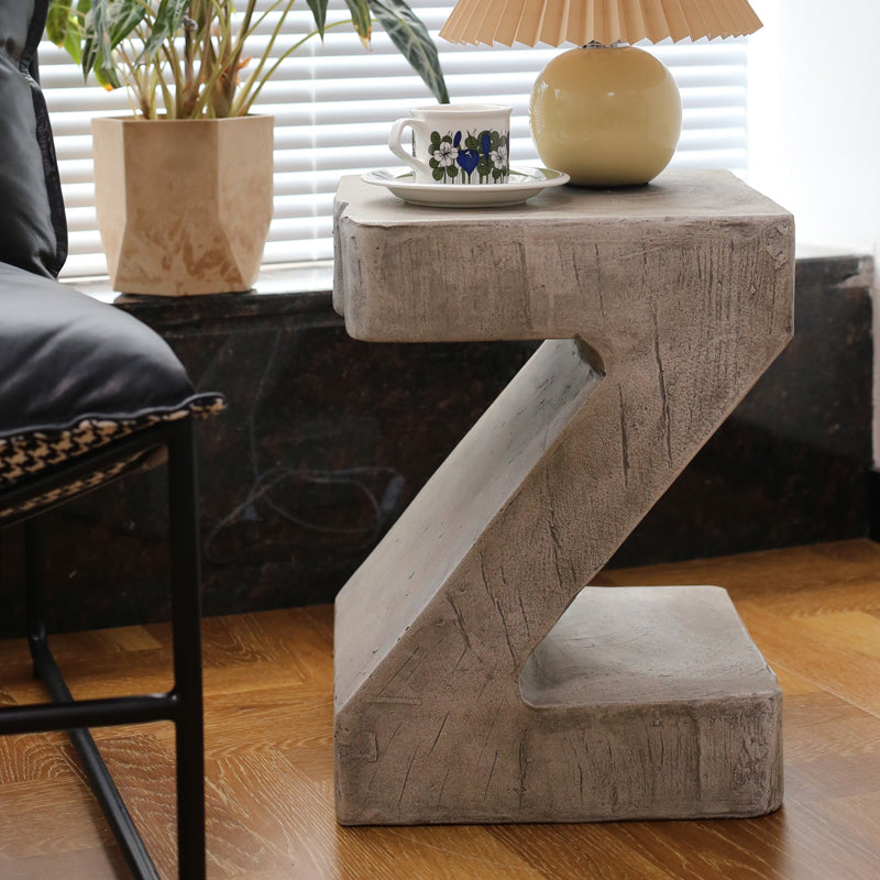 Concrete Free-Form End Table No Distressing Living Room Side Table Clearhalo 'Coffee & Accent Tables' 'End & Side Tables' 'end_side_tables' 'furn' 'furn_end_side_tables' 'Furniture' 'Living Room Furniture' 6725585