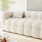 Nordic Biscuit Back Wool Sofa Tuxedo Arm 41.3"d Sofa in Cream Clearhalo 'furn' 'furn_sofas' 'Furniture' 'Living Room Furniture' 'Sofa' 'sofas' 6725633