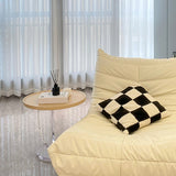 Tavolo da tavolo da piedistallo acrilico in legno in legno contemporaneo