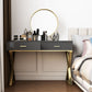 Glam 29.52 " Height 2-Drawer Makeup Table Wooden Vanity Stool