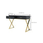 Glam 29.52 " Height 2-Drawer Makeup Table Wooden Vanity Stool
