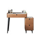 Modern 29.52 " H Slate Top Makeup Table with Drawers Vanity Stool