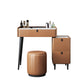 Modern 29.52 " H Slate Top Makeup Table with Drawers Vanity Stool