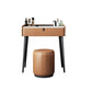 Modern 29.52 " H Slate Top Makeup Table with Drawers Vanity Stool