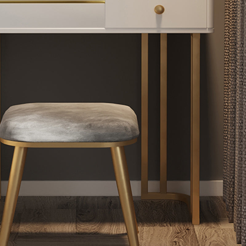 Glam 29.52" Height Wood Flip-top Dressing Table Make-up Vanity with Mirror