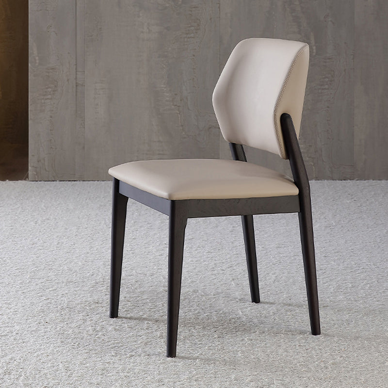 Industrielle massive Holzseitenstuhl gepolsterte armlose Esstühle