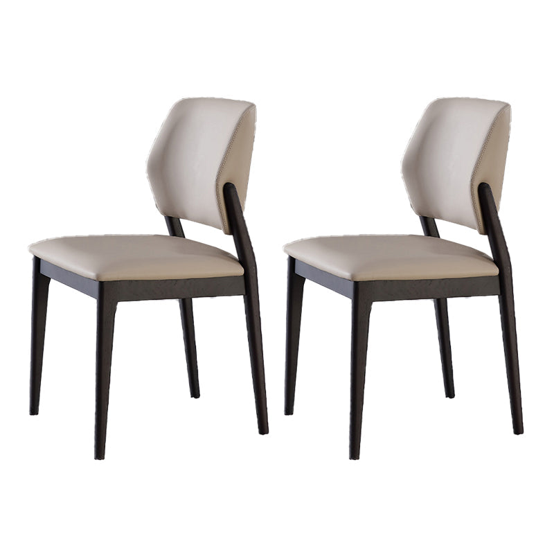 Industrielle massive Holzseitenstuhl gepolsterte armlose Esstühle