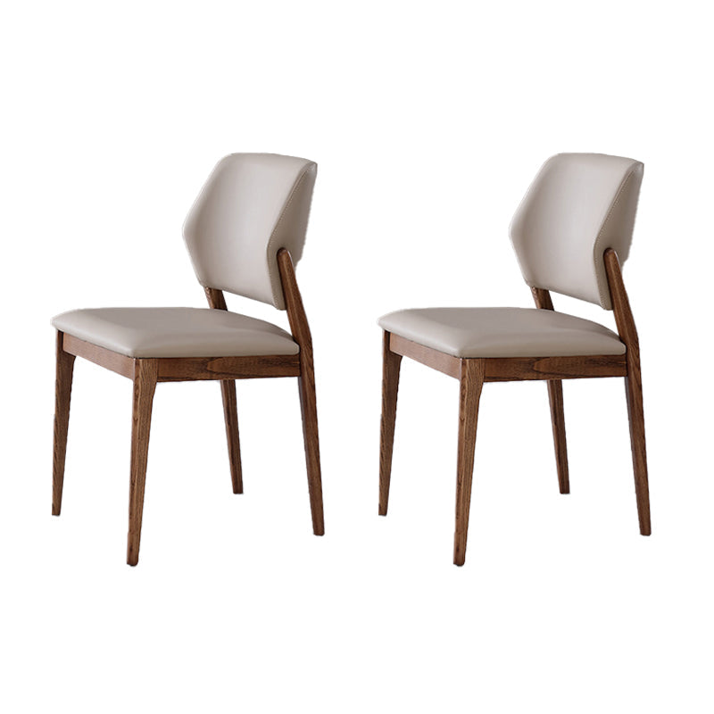 Industrielle massive Holzseitenstuhl gepolsterte armlose Esstühle