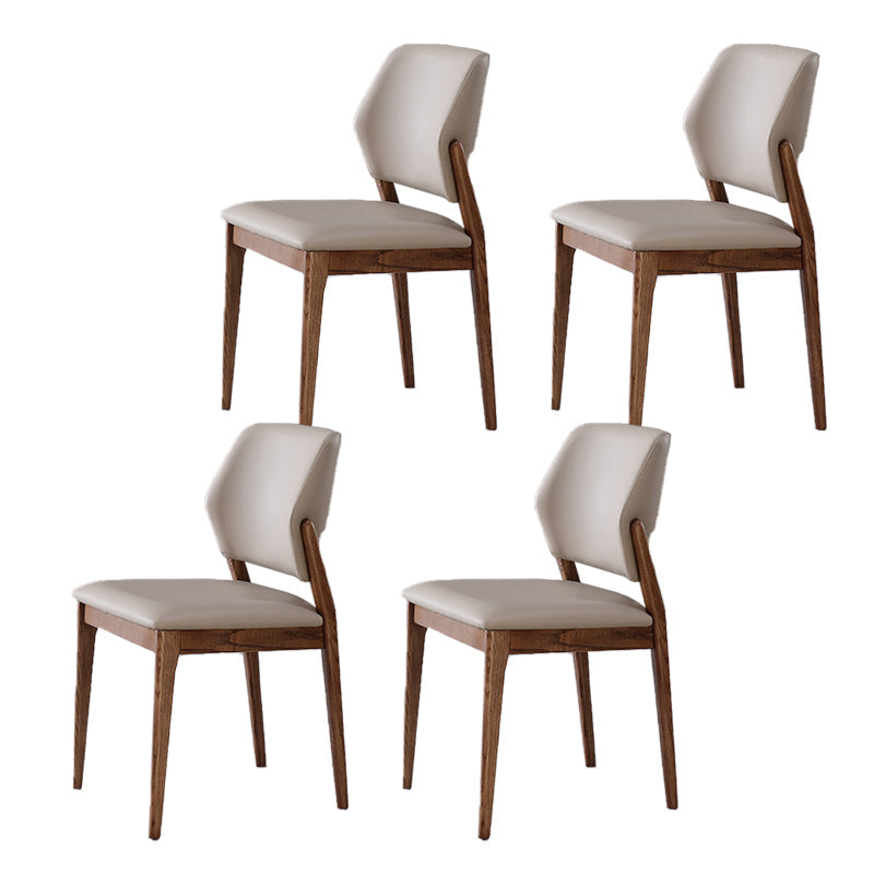 Industrielle massive Holzseitenstuhl gepolsterte armlose Esstühle