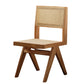 Wood Modern Dining Side Chair Cane Back Dining Chairs for Home Clearhalo 'Dining Chairs' 'Dining Tables & Seating' 'dining_chair' 'furn' 'furn_dining_chair' 'Furniture' 'Kitchen & Dining Furniture' 6726181