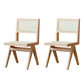 Wood Modern Dining Side Chair Cane Back Dining Chairs for Home Natural 2 Piece Set Clearhalo 'Dining Chairs' 'Dining Tables & Seating' 'dining_chair' 'furn' 'furn_dining_chair' 'Furniture' 'Kitchen & Dining Furniture' 6726182