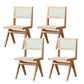 Wood Modern Dining Side Chair Cane Back Dining Chairs for Home Natural 4 Piece Set Clearhalo 'Dining Chairs' 'Dining Tables & Seating' 'dining_chair' 'furn' 'furn_dining_chair' 'Furniture' 'Kitchen & Dining Furniture' 6726183