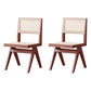 Wood Modern Dining Side Chair Cane Back Dining Chairs for Home Nut-Brown 2 Piece Set Clearhalo 'Dining Chairs' 'Dining Tables & Seating' 'dining_chair' 'furn' 'furn_dining_chair' 'Furniture' 'Kitchen & Dining Furniture' 6726195