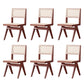Wood Modern Dining Side Chair Cane Back Dining Chairs for Home Nut-Brown 6 Piece Set Clearhalo 'Dining Chairs' 'Dining Tables & Seating' 'dining_chair' 'furn' 'furn_dining_chair' 'Furniture' 'Kitchen & Dining Furniture' 6726197